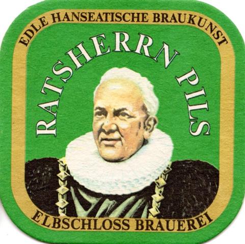 hamburg hh-hh bavaria rats wert 1-3a (quad185-o edle-hg grün)